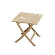 London Garden Folding Bistro Table - 2 Seater - 70cm - Square - Acacia Wood