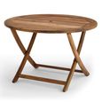Redcliffe Garden Dining Table - 4 Seater - 110cm - Round - Folding - Acacia Wood