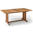 Redcliffe Garden Dining Table - 6 Seater - 165cm - Acacia Wood