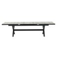 Vienna Garden Extending Dining Table - 6-10 Seater - 242cm-303.5cm - Charcoal