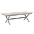 Vienna Garden Extending Dining Table - 6-10 Seater - 242cm-303.5cm - Dawn Grey
