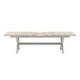 Vienna Garden Extending Dining Table - 6-10 Seater - 242cm-303.5cm - Dawn Grey