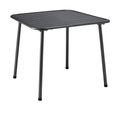 Oslo Garden Dining Table - 4 Seater - 80cm - Square - Grey Metal