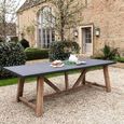 Chilford Outdoor Dining Table Small Grey Slate