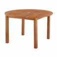 Churn Outdoor Teak Round Table - 120cm