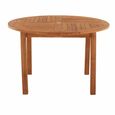 Churn Outdoor Teak Round Table - 120cm