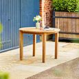 Churn Outdoor Teak Round Table - 120cm