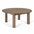 Porthallow Outdoor Round Dining Table Medium Natural Acacia Wood