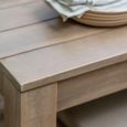 Porthallow Outdoor Square Dining Table Natural Acacia Wood