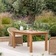 St Mawes Outdoor Dining Table Natural Reclaimed Teak Wood