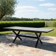 Vienna Garden Extending Dining Table - 4-6 Seater - 182.4cm-243.3 - Charcoal