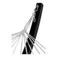 Tripoli Hammock - Grey - Fabric - Black Wooden Stand