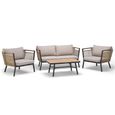 Bali Garden Sofa Lounge Set - 4 Seater - with Coffee Table