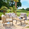 Bali Garden Sofa Lounge Set - 4 Seater - with Coffee Table