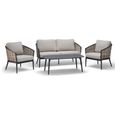 Pavilion Lounge Set - 2 Seater - with Coffee Table - Rattan
