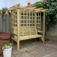 Churnet Valley Beatrice Redwood 3 Seater Garden Arbour