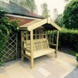 Churnet Valley Cottage Redwood 3 Seater Garden Trellis Arbour