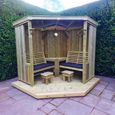 Churnet Valley Four Seasons Timber Wood Garden Room with Decking