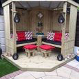 Churnet Valley Four Seasons Timber Wood Garden Room without Decking
