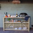 Garden - BBQ & Pizza Creation Station - Heavy Duty - Timber Wood
