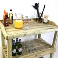 Garden - BBQ Prep Table - Timber Wood