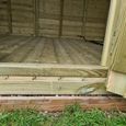 Bakewell Garden Summerhouse - 2 Door - Pent Roof - Redwood & Timber Wood