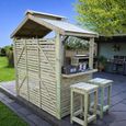 Buxton Garden Bar Set - Timber Wood