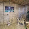 Chatsworth Garden Summerhouse - 2 Door - Apex Roof - Redwood & Timber Wood