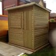 Garden Bar - 3 Door - Pent Roof - Timber Wood