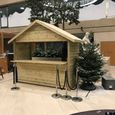 Indoor Market Chalet - Groove Roof - Timber Wood