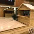 Indoor Market Chalet - Groove Roof - Timber Wood