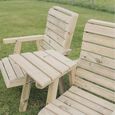 Churnet Valley Clover Redwood Angled Garden Love Seats