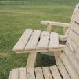 Churnet Valley Clover Redwood Angled Garden Love Seats