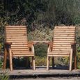Churnet Valley 	Redwood Angled Garden Love Seat