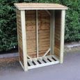 Churnet Valley Heavy Duty Redwood Garden Log Store 6x4