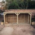 Churnet Valley Redwood Garden Log Store 6x12