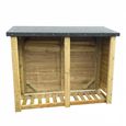 Churnet Valley Felted Redwood Garden Log Store 5x6