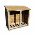 Churnet Valley Heavy Duty Timber Wood Wide Garden Log Store 4x5