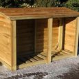 Churnet Valley Redwood Heavy Duty Garden Log Store 4x6