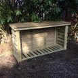 Churnet Valley Redwood Slatted Garden Log Store 4x5