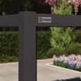 Como Outdoor Pergola - Grey Aluminium
