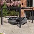 Como Outdoor Pergola - Grey Aluminium