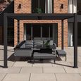 Como Outdoor Pergola - Grey Aluminium