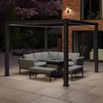 Como Outdoor Pergola - Square - 270cm - Grey Aluminium