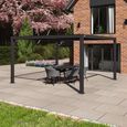 Como Outdoor Pergola - Square - Grey Aluminium
