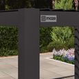 Como Outdoor Pergola - Square - Grey Aluminium