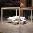 Como Outdoor Pergola - White Aluminium