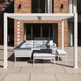 Como Outdoor Pergola - White Aluminium
