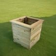 Deluxe Garden Planter - Square - Timber Wood