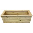 Deluxe Garden Trough Planter - Large - Timber Wood